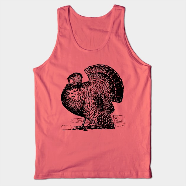 Turkey Gobbler Tom Turkey Thanksgiving Vintage Design Tank Top by penandinkdesign@hotmail.com